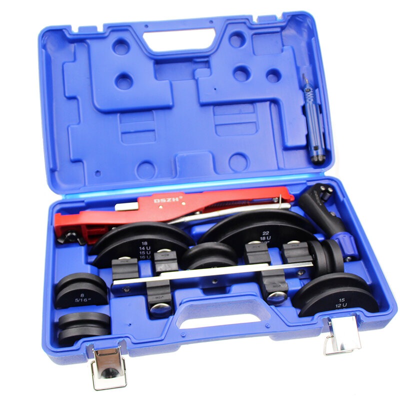 Lever tube bender kit (multi-size interchangeable formers)