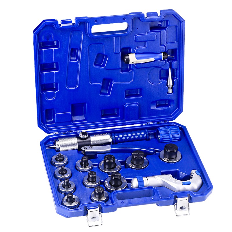 Tube expander / swaging tool kit (ratchet handle, deburring tool, cutter)