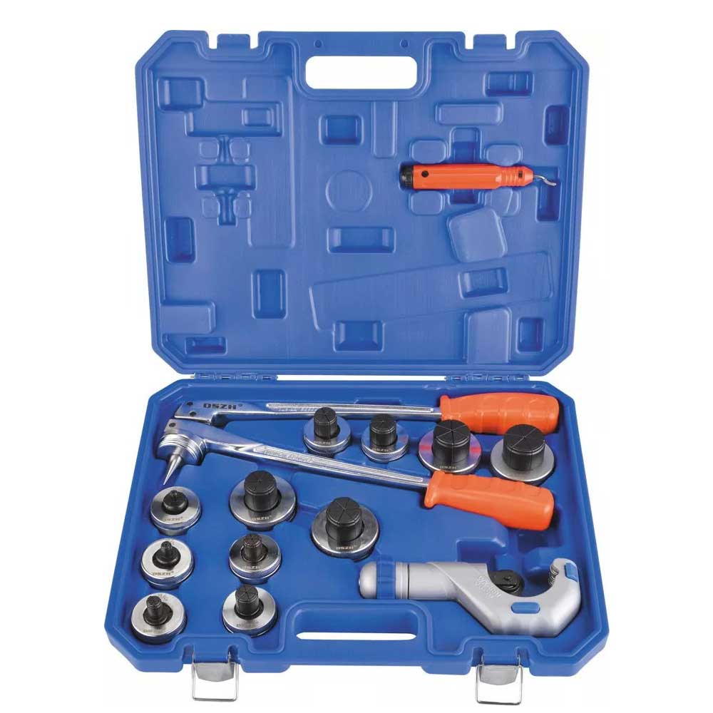 Tube expander / swaging tool kit (red-handle ratchet)