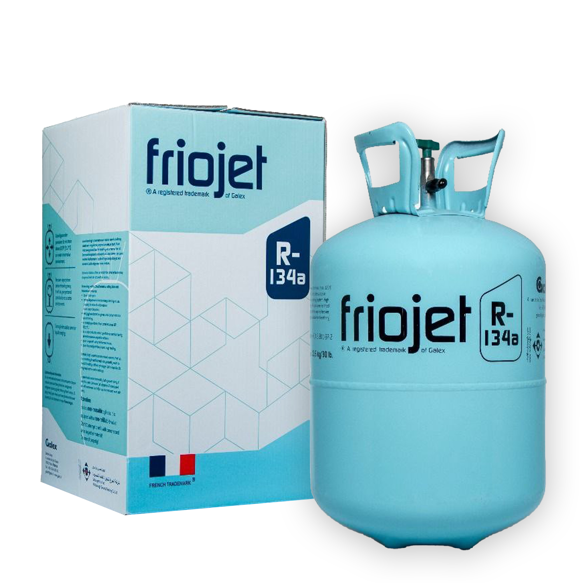 Friojet R-134a refrigerant gas, 13.6 kg bulk cylinder