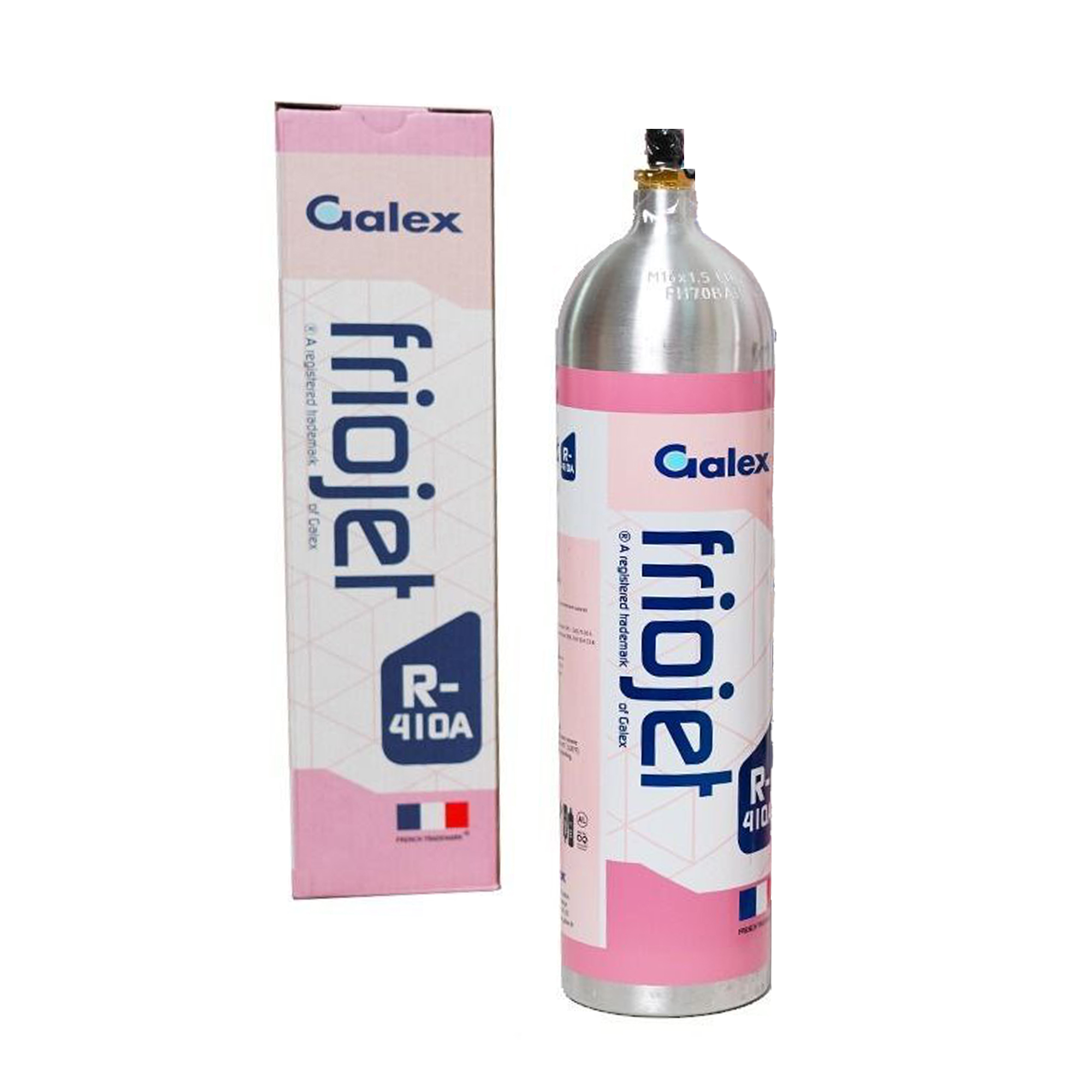 Friojet R-410A refrigerant gas, small aluminum cylinder