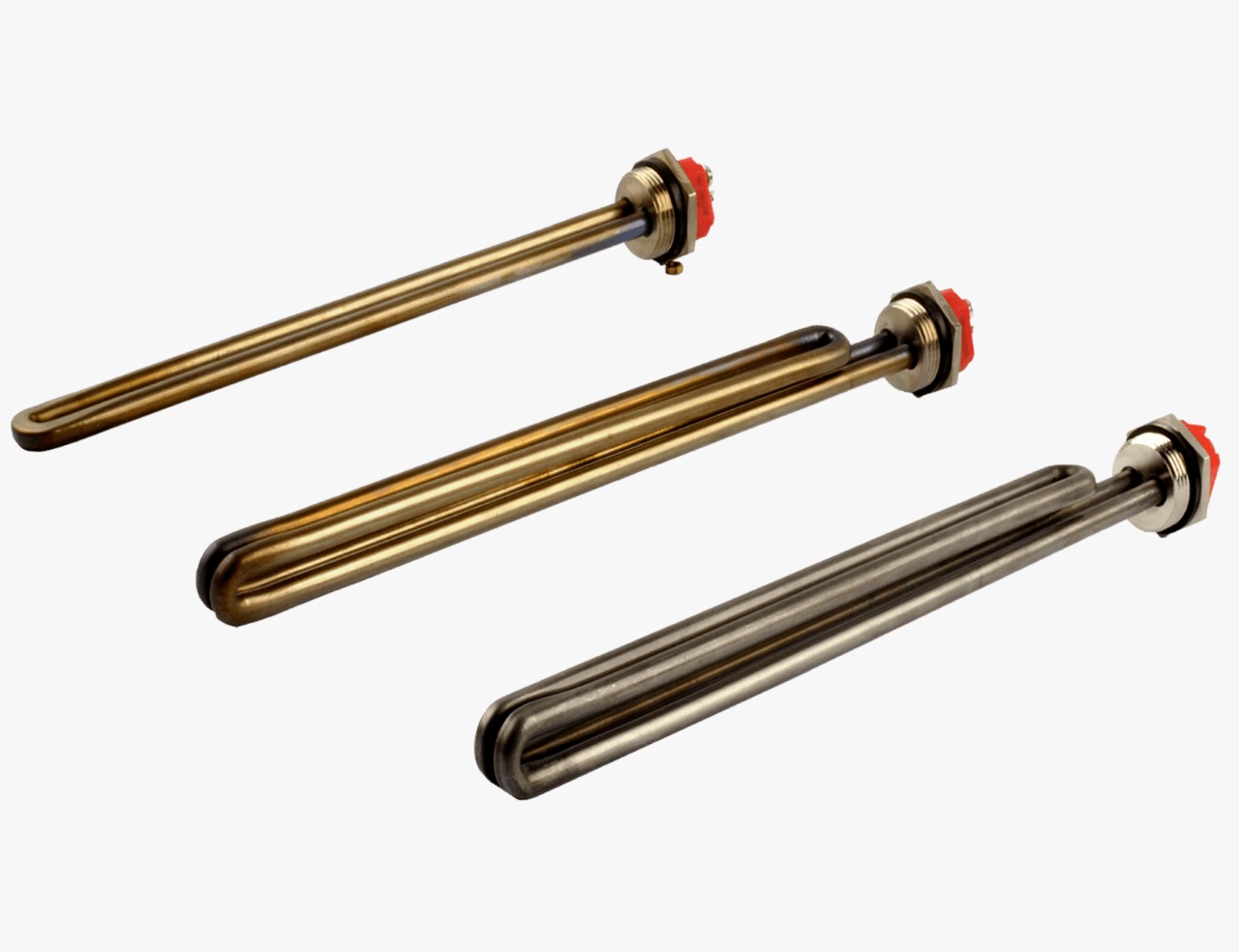 1-inch heating element (brass / titanium-gold / steel finish range)