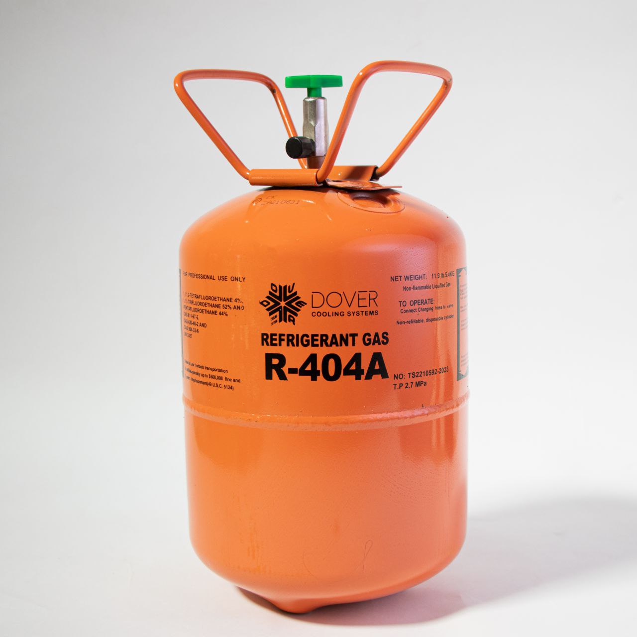 Dover R-404A Refrigerant Gas (5.4kg Cylinder)