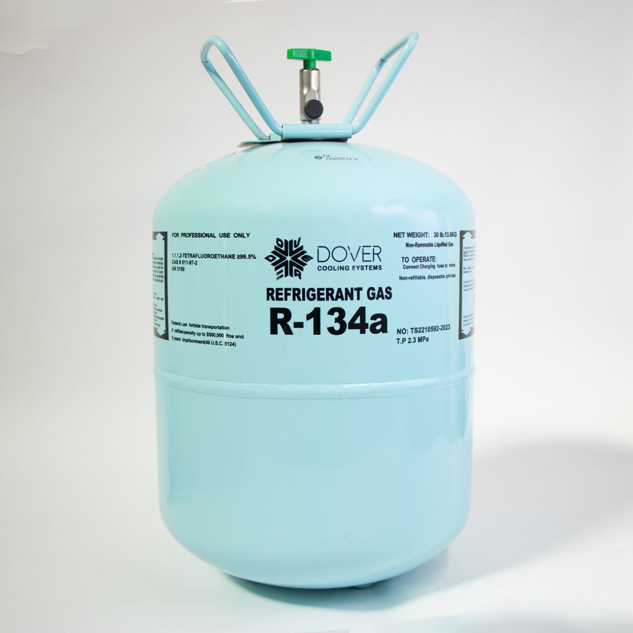 Dover R-134a Refrigerant Gas (13.6kg Cylinder)