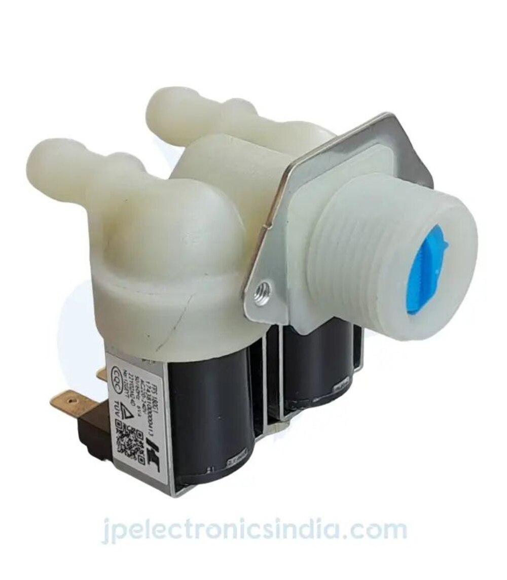Washing Machine Water Inlet Solenoid Valve (Triple, White)